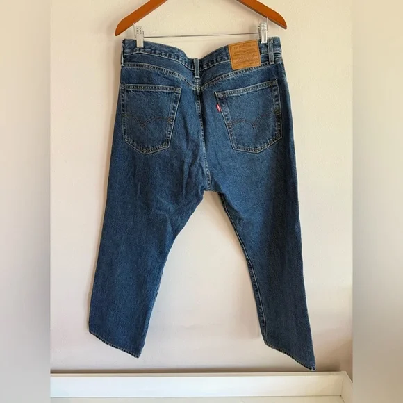 Levi's Relaxed Fit Blue Jeans size 34 - Picture 3 of 7